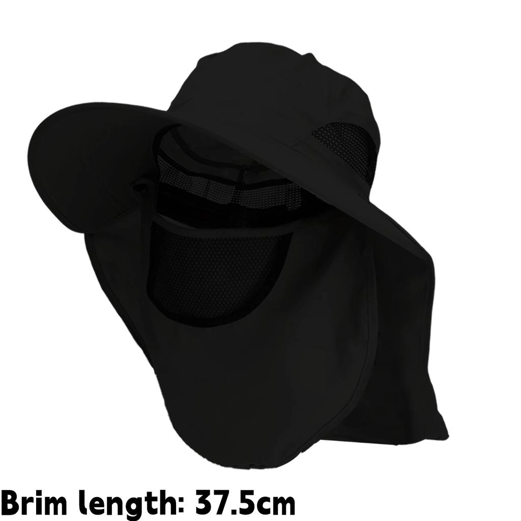 Summer Sun Hats UV Protection Outdoor Hunting Fishing Cap for Men Women Hiking Camping Visor Bucket Hat Neck Flap Fisherman Hat