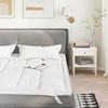 VidaXL White Mattress Protector 90x190 cm,Bed Sheet,Bedding,Fitted Sheet Cover,Fitted Sheet,Protective Cover for 4100182