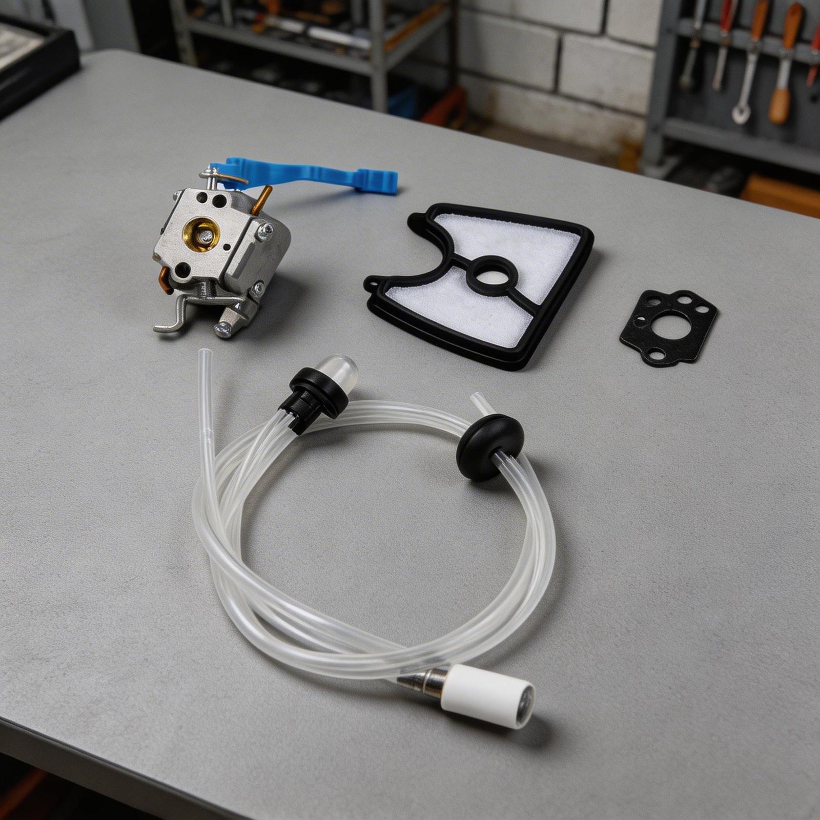 Silver Carburetor Tune-Up Kit Maintenance Kit 125BX Maintenance Complete Maintenance Kit Easy Installation Fuel Filter Included China Mainland