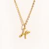 Charms Heart Initial Necklaces for Women,Gold Plated Letter Pendant Necklace, 26 Capital A-Z Stainless Steel Jewelry