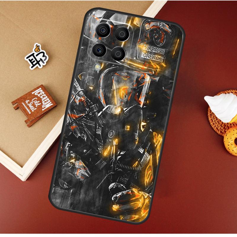 Firefighter Fire Fireman Case For Samsung Galaxy M21 M20 M23 M31 M11 M54 M14 M34 M13 M52 M32 M12 M16 M36 M56 M15 M55