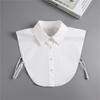 Cotton Fake Collar Solid Shirt Lapel Blouse Top Exquisite Neckline Decorative  for Men Women