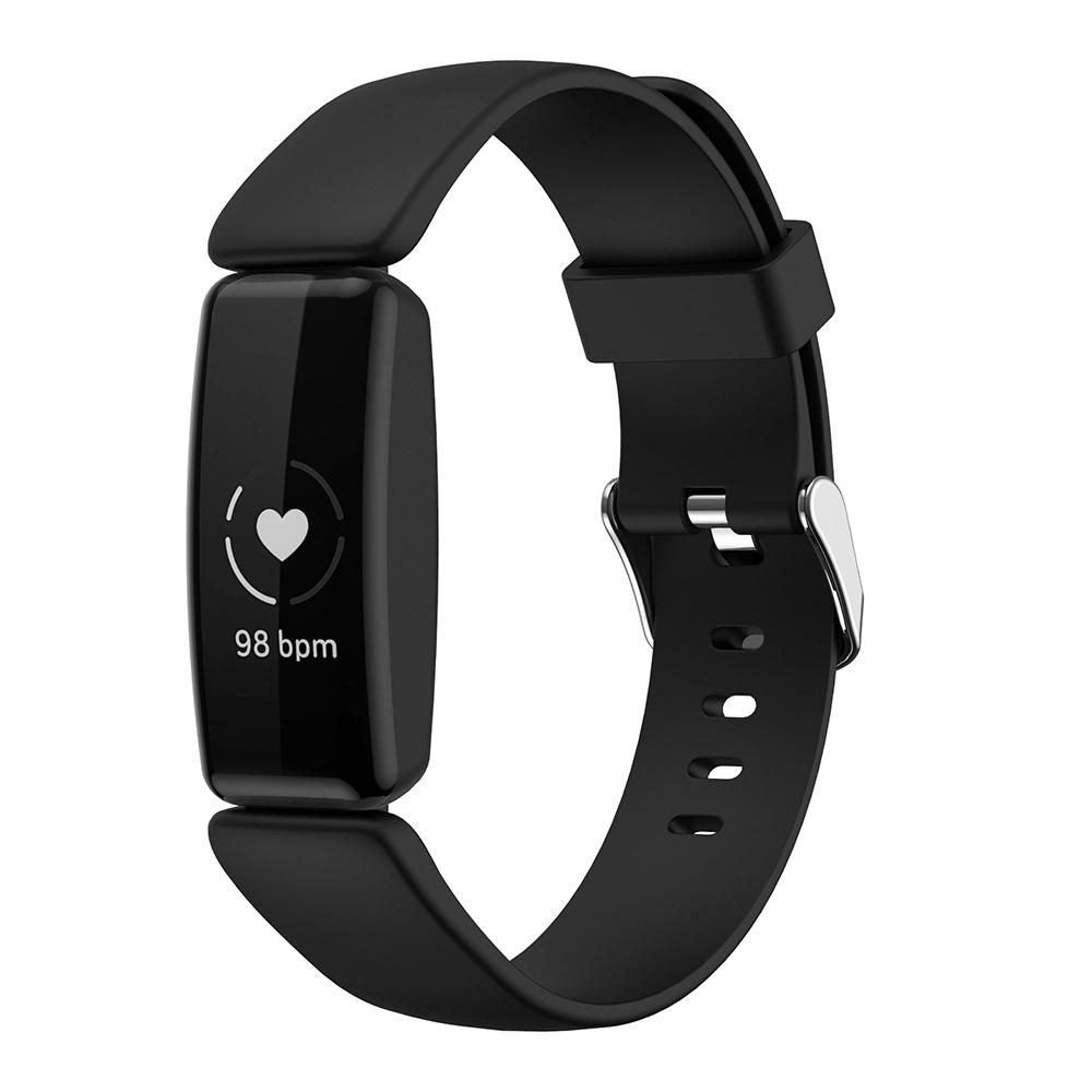 

Silicone Smart Watch Strap [Large Size] for Fitbit Inspire 2/Ace 3 Black