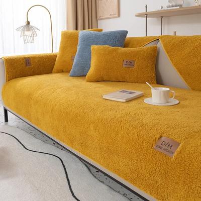 Winter Plush Sofa Cushion Thicken Berber Fleece Seat Sofa Towel Non-slip Mat  Modern L Corner Couch Cover Living Room Home Decor