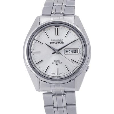 Used 5 Actus 6106-7740 SEIKO Watch Silver Dial Vintage