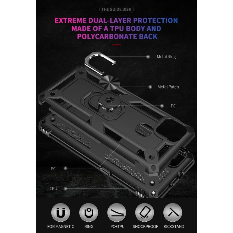 Shockproof Car Magnetic Phone Case For Motorola Moto G8 G9 E7 E7i Edge S Play Plus Power Lite Fast Stylus 2021 Ring Holder Cover