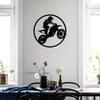 1pc Metal Motorcycle Wall Art, Biker Tin Sign, Garage Man Cave Decor, Modern Industrial Home Decor