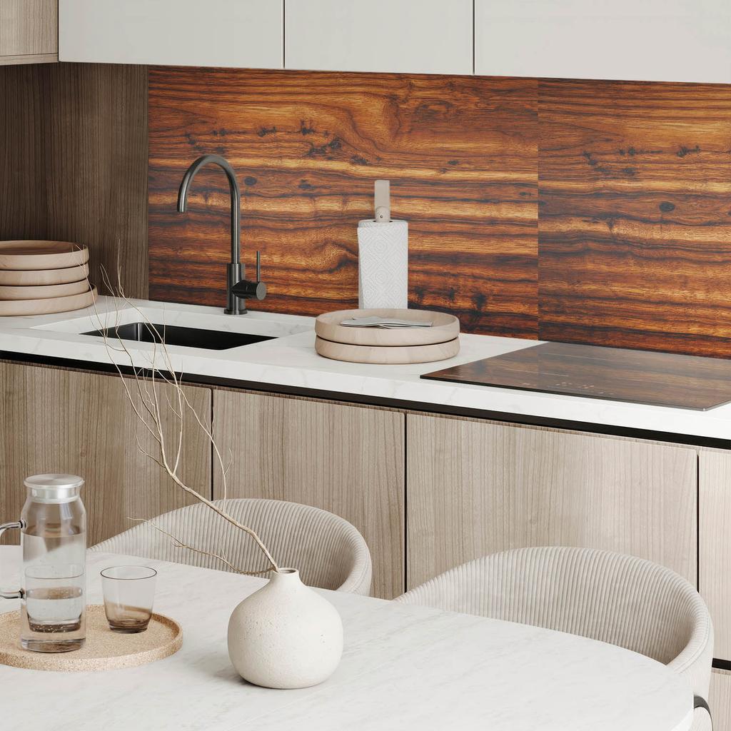 Self-Adhesive Vinyl Decorative Element for Home 100x50 Cm Natural Wood Pattern