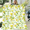 Vintage Gelbe Zitrone Flauschige Überwurfdecke Elegante Raumdekoration Bettwäsche Weiche Sofadecke für Nickerchen Tagesdecke für Erwachsene Heimgeschenk