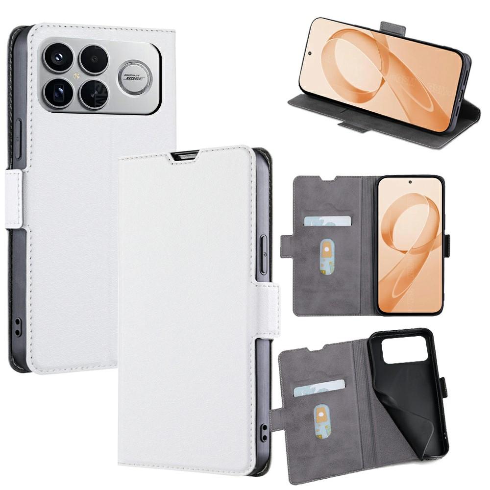 Etui na Xiaomi Poco F8 Ultra/Redmi K90 Pro Max 5G z uchwytem na karty, Pokrowiec na telefon ze skóry PU