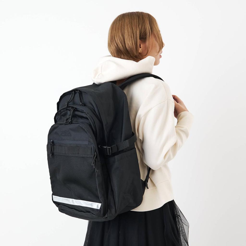 Mark Gonzales Backpack, Men's and Women's, 30L Large Capacity, A4 Size, Lightweight, 2H9-64193, BlackWhite