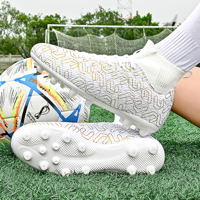 35-45Унисекс футбольные бутсы Молодежные футбольные бутсы большого размера Резиновая — фото 6