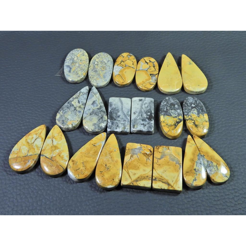 283Cts.Natural Malingano Jasper Matched Pair Mix Cabochon Gemstone 10PairLot C-367