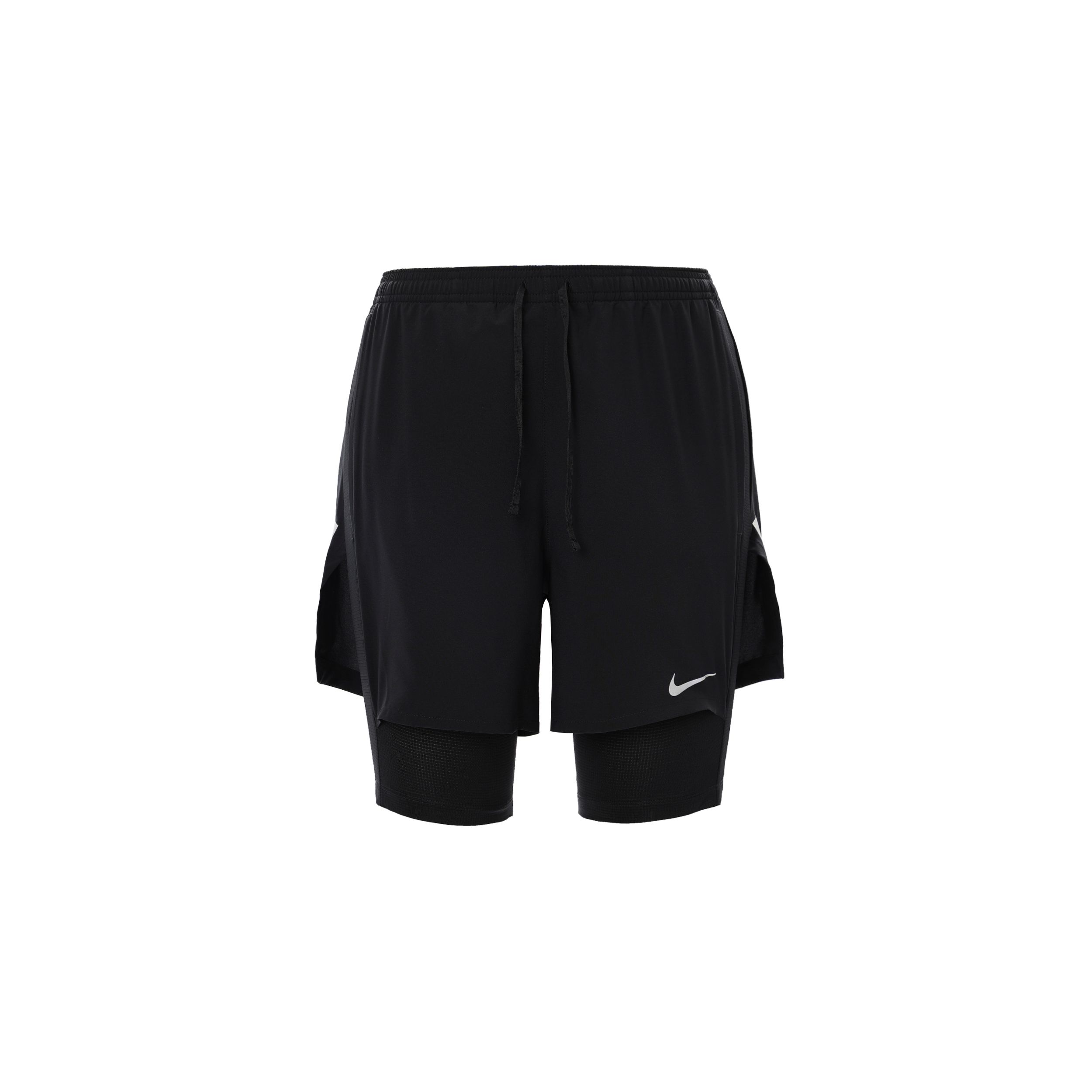 

Мужские шорты на шнурке с однотонным логотипом Nike Dri-Fit Run Division Stride, черные DX0842-010 XXL