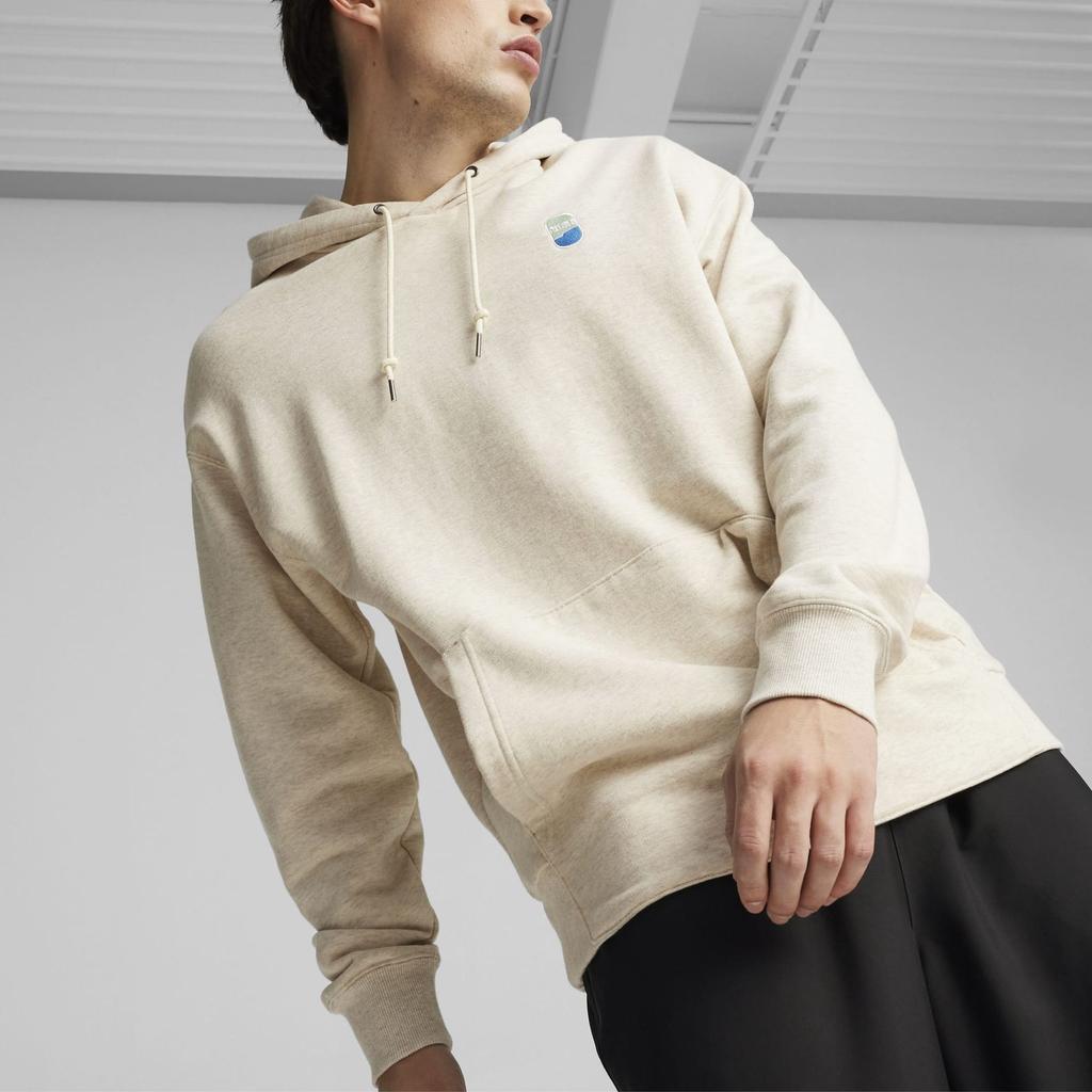 Puma Vintage Loose Fit Hooded Pullover Sweatshirt Unisex Sweatshirt Beige 624376-90