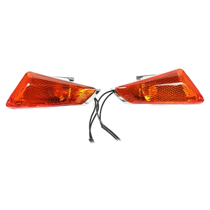 1 Pair Front/Rear Turn Signal Indicator Light Motorcycle LED Blinker Lamp for QS110-2 Turn Signal Indicator Waterproof