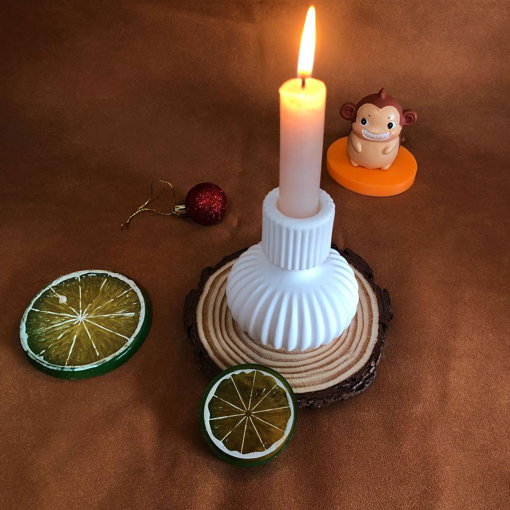 Candle Holder Epoxy Resin Molds Flower Pots Candlestick Silicone Mold DIY Soap Casting Moulds for Table Decorations