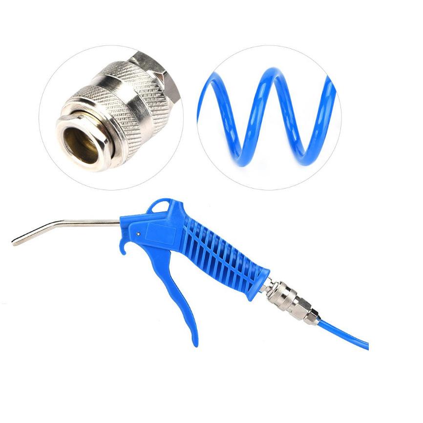 Sets of European Style Pneumatic Heavy Duty Air Duster Gun Kit Air Blow Gun Kit  for Blowing Dust With 6*4 /5*8 PU Air Hose