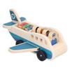 Toddlers Wooden Airplane Play Set Air Passenger Jet Play Toy Educational Airplane Model Toyaircraft D