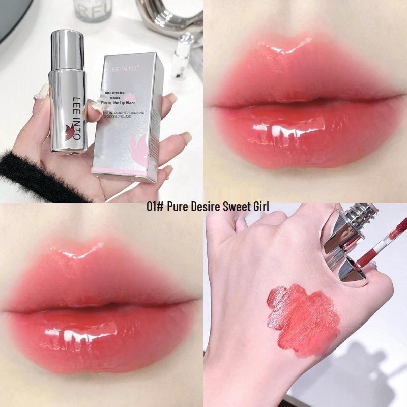 LEEINTO Luminous Mirror Tint Lip Glaze - Long-lasting Glossy Lipstick for Radiant Beauty