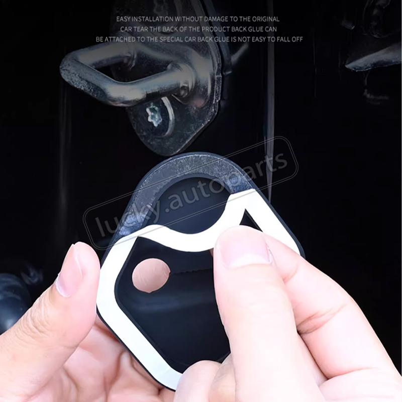 For Equation Leopard 5 Leopard 8 2024 2025 Special Car Door Lock Cover Buckle Silicone Shock Absorption Cushion Door Protection