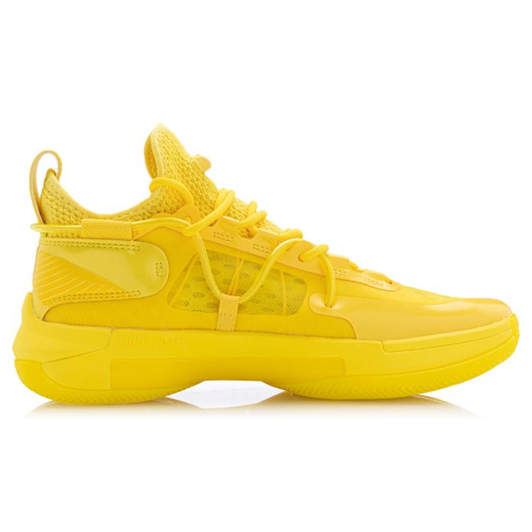 Li Ning Speed 6 Premium Abrasion Resistant Breathable Mid top Basketball Shoes Men's Pineapple Yellow ABAQ019-4