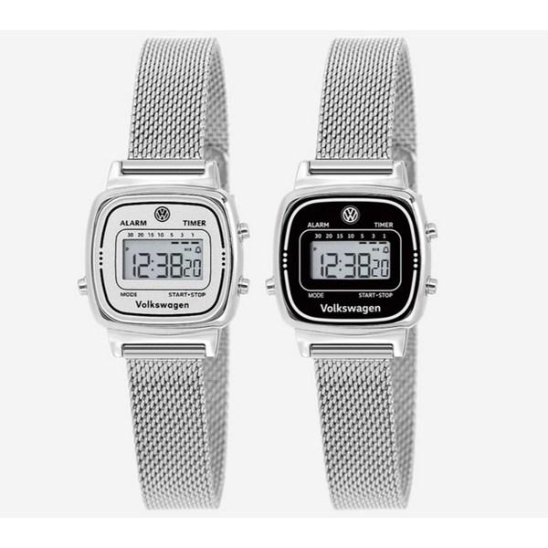 Volkswagen Women's [Volkswagen] Retro Mesh Square Electronic Watch,Korean Popular Watches