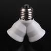E27 Lamp Head Changed From Two Lamp Holders White Fireproof Light Base Lamp Socket Bulb Holder R2Q1