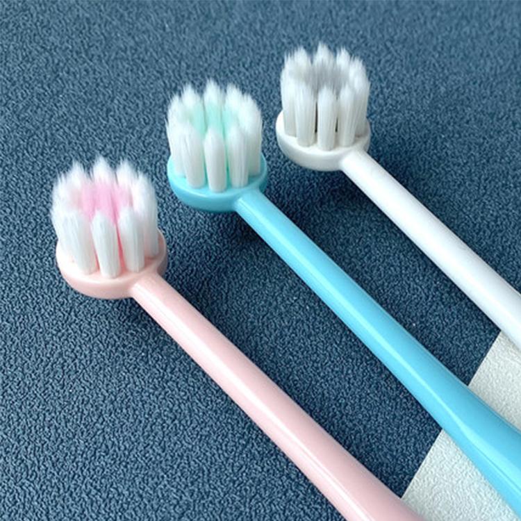 Premium Small Round Head Soft Filaments Japan Market Adult Toothbrush pink Brush