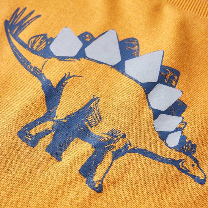 Children's Long-sleeved T-shirt Dark Ochre 92/104/116/128/140