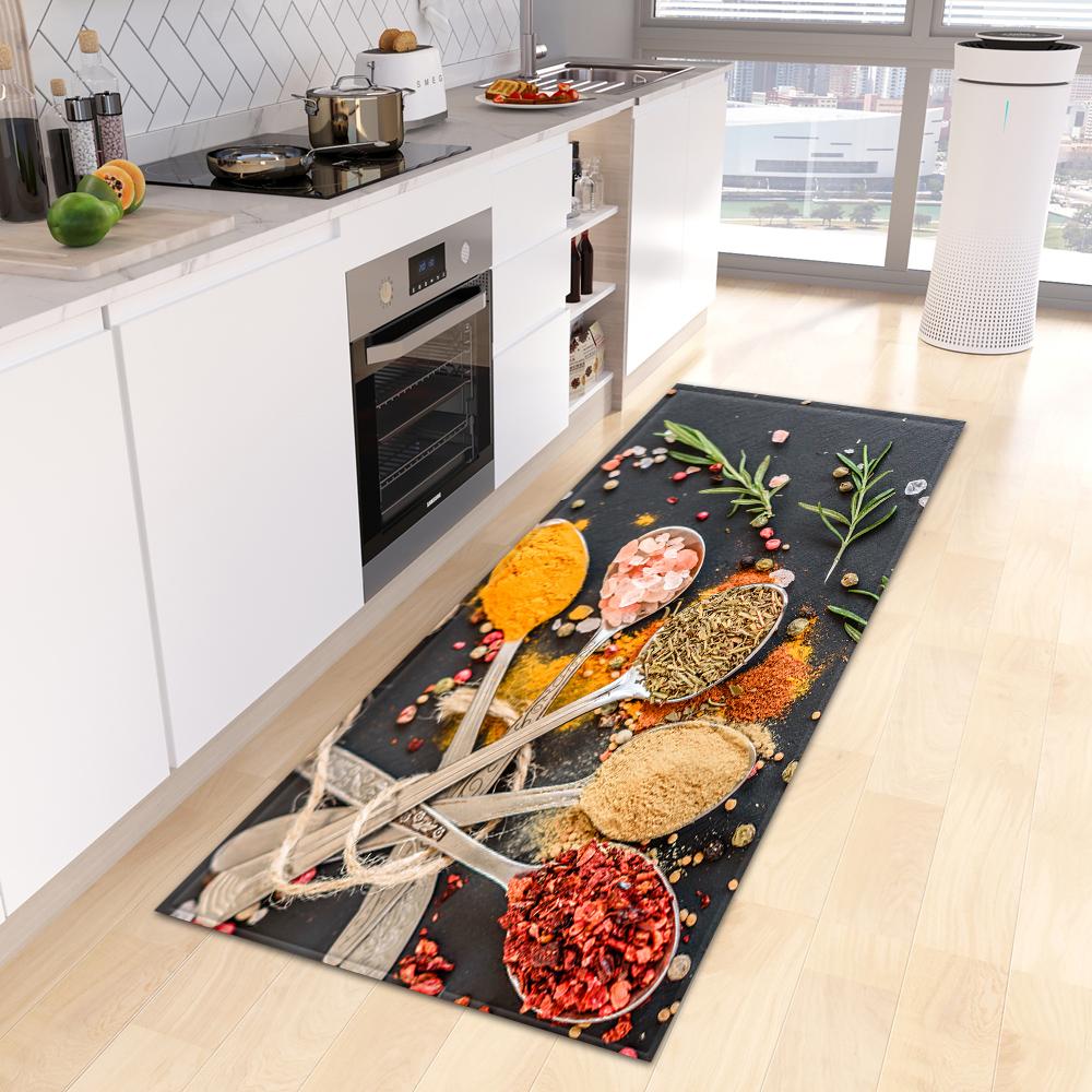 Home Porch Bedroom Balcony Living Room Floor Mat Bathroom Non-slip Long Carpet Kitchen Mat Porch Door Mat