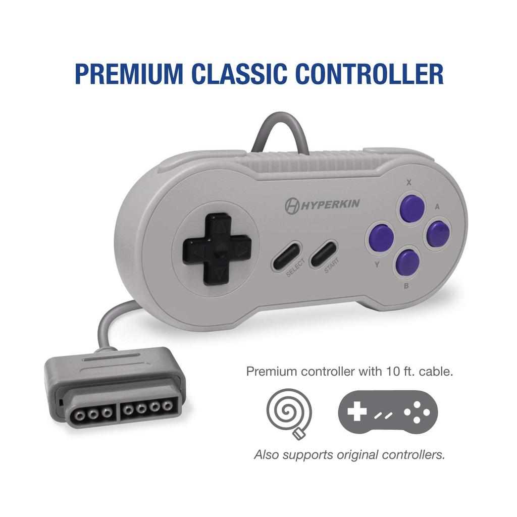 Hyperkin Supa RetroN HD Premium Retro Game Compatible with Super Nintendo Gray SFC/SNES (NTSC/PAL)