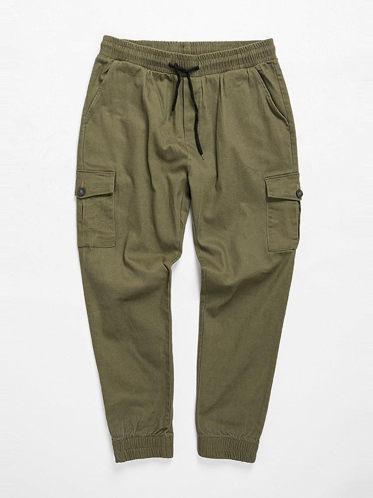 Seuteulaikeu Str Relax Cargo Jogger Pants (Khaki)