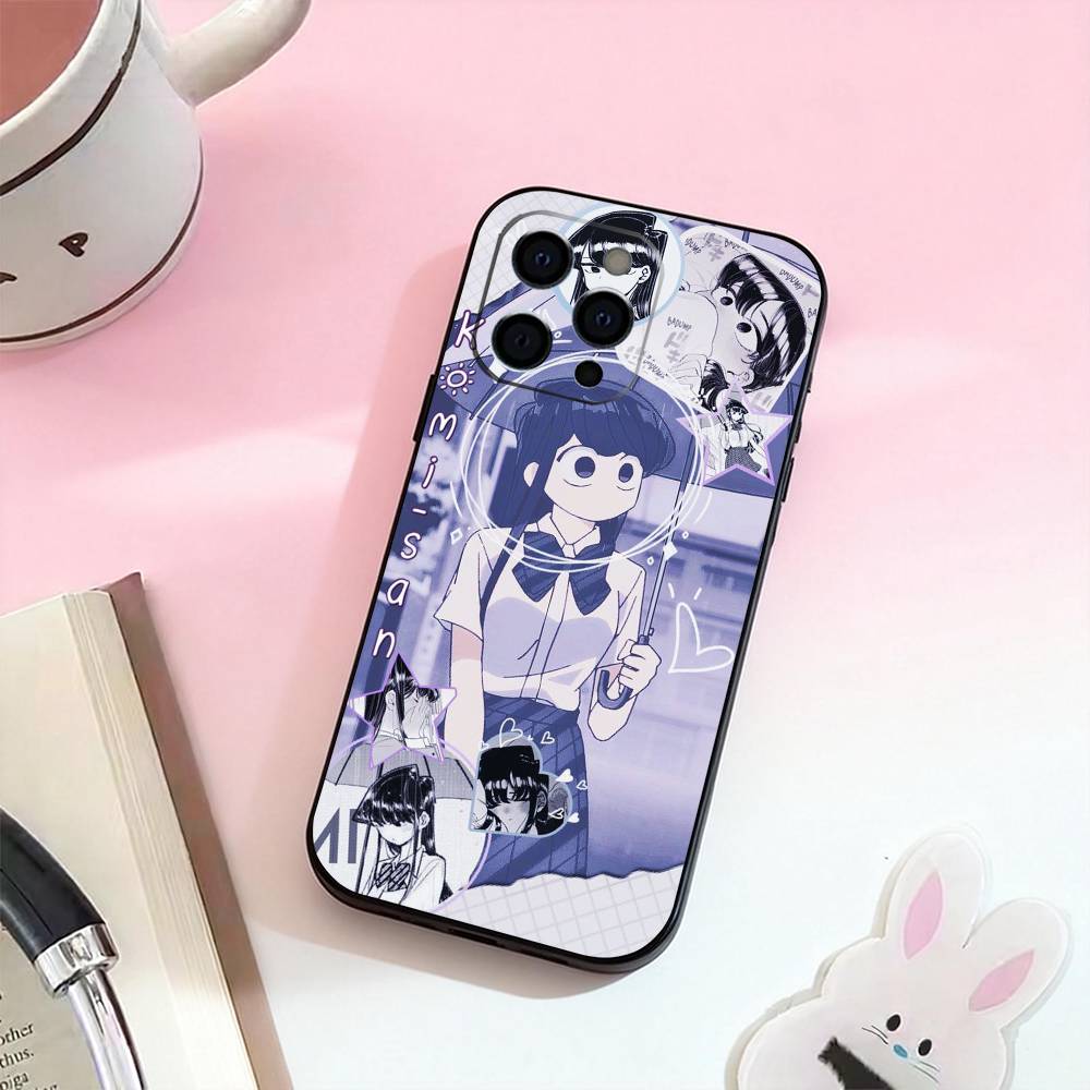 

K-Komi Anime Cannot Communicate Phone Case Silicone Soft For IPhone 17,16,15,14,13,12,11,XS,Plus Pro Max iPhone16se4
