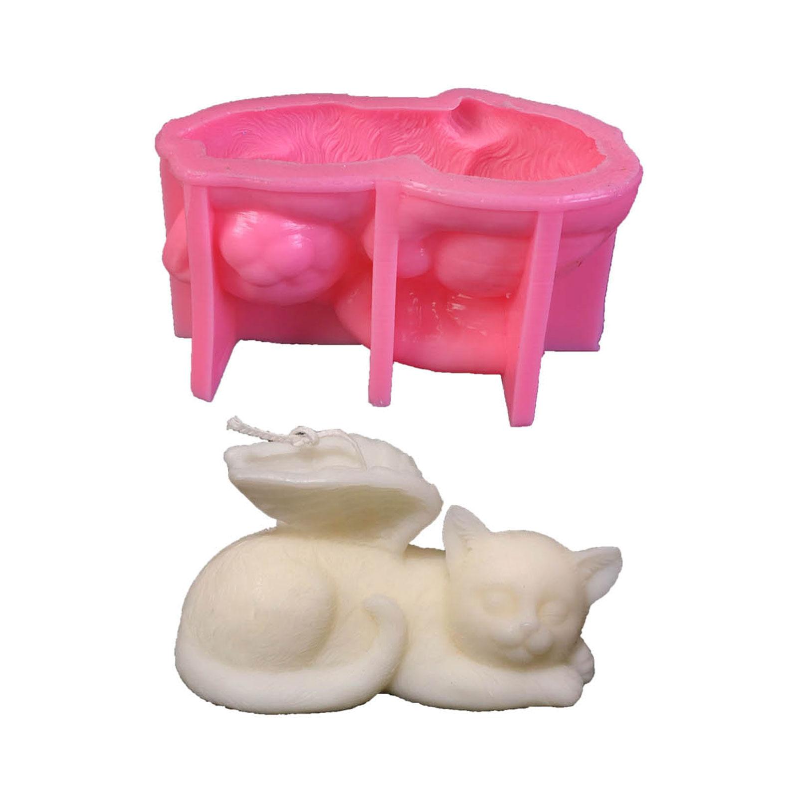 

Формы для свечей в форме кошки, формы для кошек и собак из смолы для свечей, мыла, шоколадного торта, помадки, украшения для комнаты 1