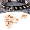 10Pcs DIY Colorful Alloy Spikes Punk Studs Rivet Bullet for Clothing Hat Decoration(Gold)