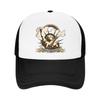 Godfatherofrock Grafikdruck Trucker-Kappe Verstellbare Polyester-Netzrückseite Kappe Lässig Unisex