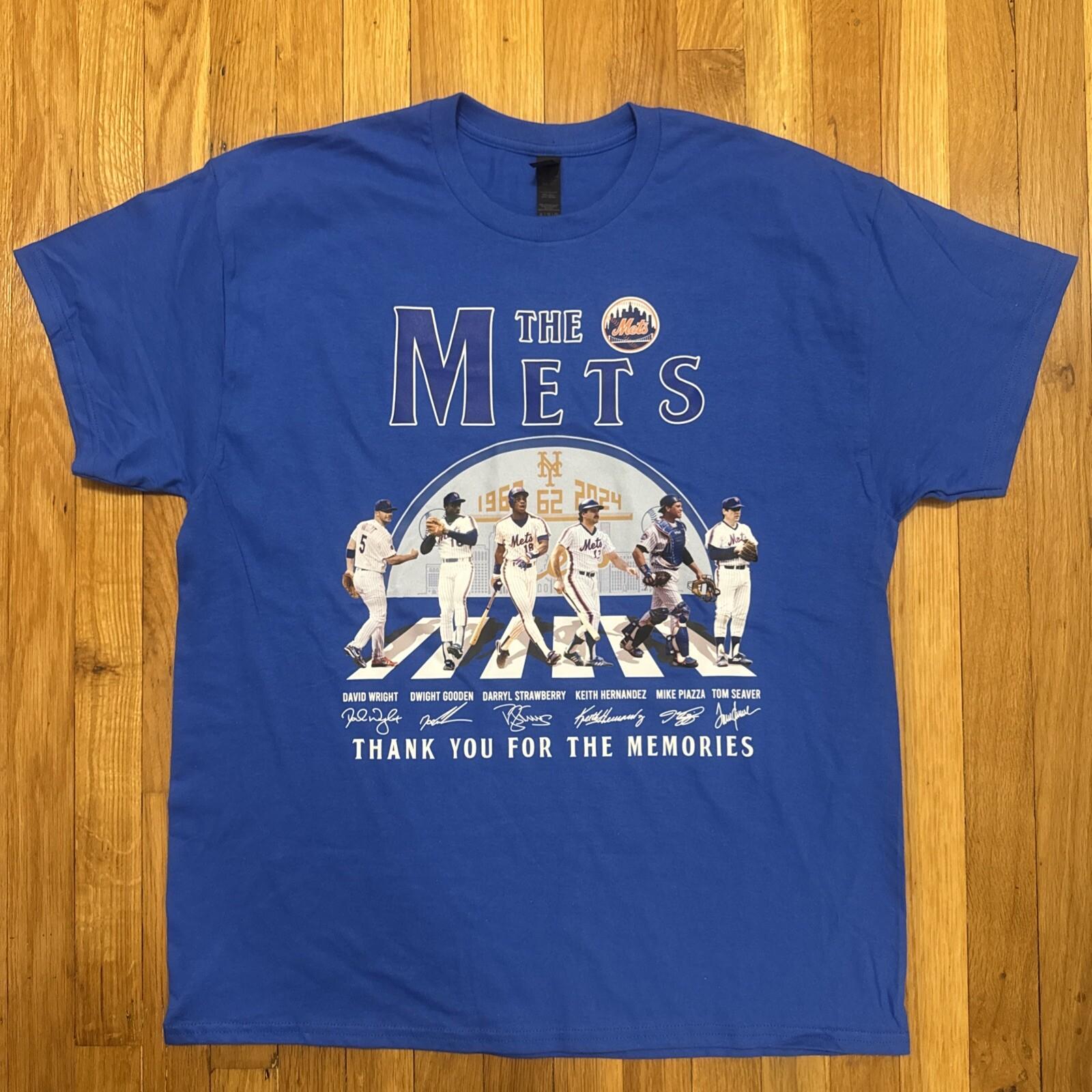 MLB New York Mets 62nd 1962-2024 Thank You For The Memories T- Unisex T-Shirt M