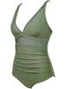 European & American High-Waist One-Piece Swimsuit - Sexy, Hollow Design
