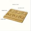 Bamboo Jewelry Design Tray with Plush Surface for Bracelet Necklace DIY Crafting Beading Tool Organizer with Diameter Indicators