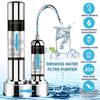 3-5L/min Drinking Water Filter Purifier Ultra-filtration System Desktop Stainless Steel + ABS