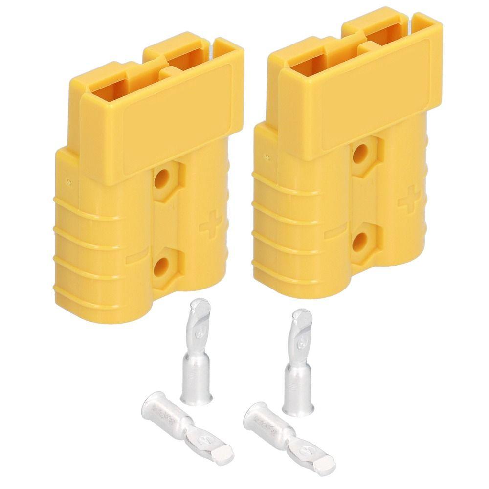 2PCS 50A Battery Connector 600V Lightweight Design Quick Disconnection Plug Quick Connect Disconnec Automotive Battery