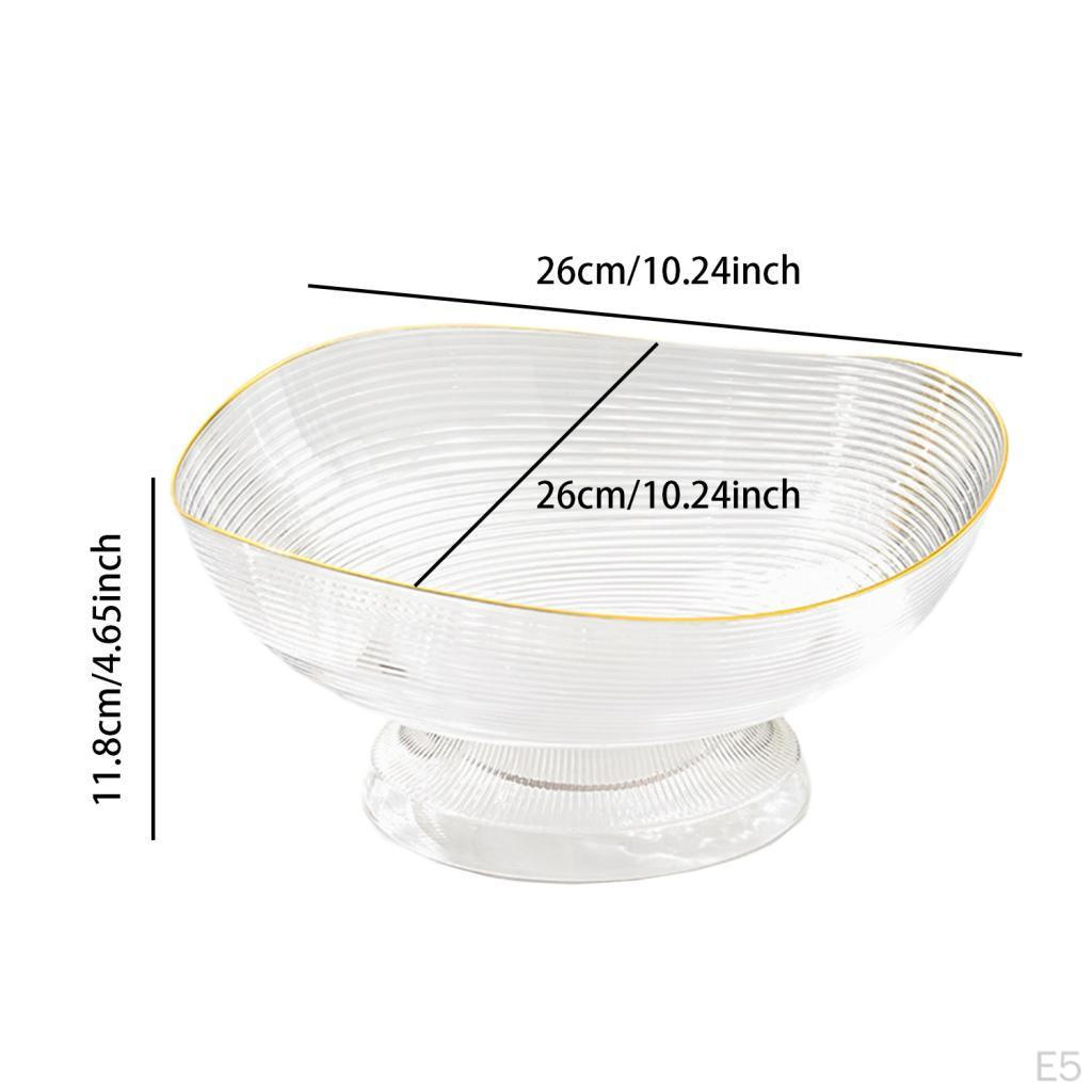 Decorative Pedestal Bowl Dessert Display Stand Dish Holder Footed Fruit for Dining Room