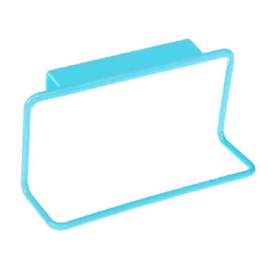 Towel Holder Punch Free Space-saving Plastic Cupboard Cabinet Hanging Towel Rack for Home