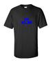 KLM Blue Retro Logo Shirt Dutch Royal Airline Aviation Black T-Shirt
