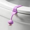 Colorful Silicone Toilet Seat Pull Ring with Ergonomic Grip for Hygienic Use