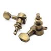 1Set Electric Guitar Tuning Pegs Guitar Tuners Machine Head Small Square Handle Red Copper/Bronze