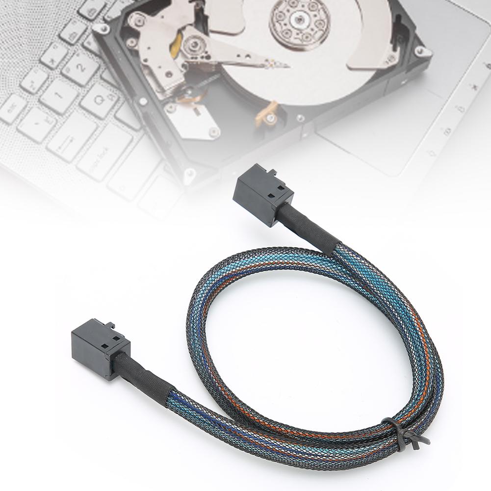 Cabo Adaptador Cabo de Dados SFF-8643 para SFF8643 H0106 Servidor Embutido Mini SAS HD36P Nylon