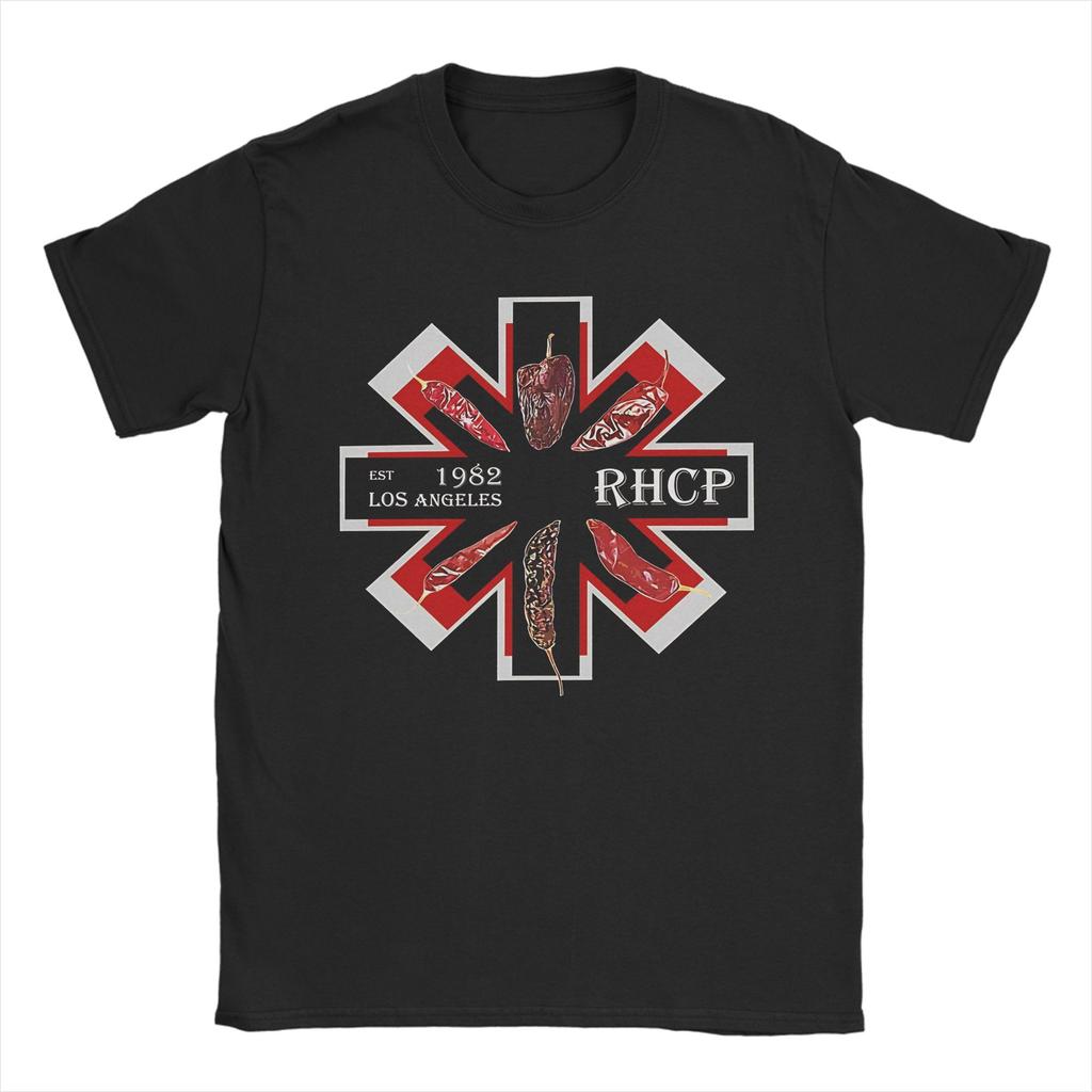 RHCP Red Hot Chili Peppers T-Shirt Strand 100% Baumwolle T-Shirts Für Mann Druck T-Shirt Kurzarm Y2K Retro T-Shirts