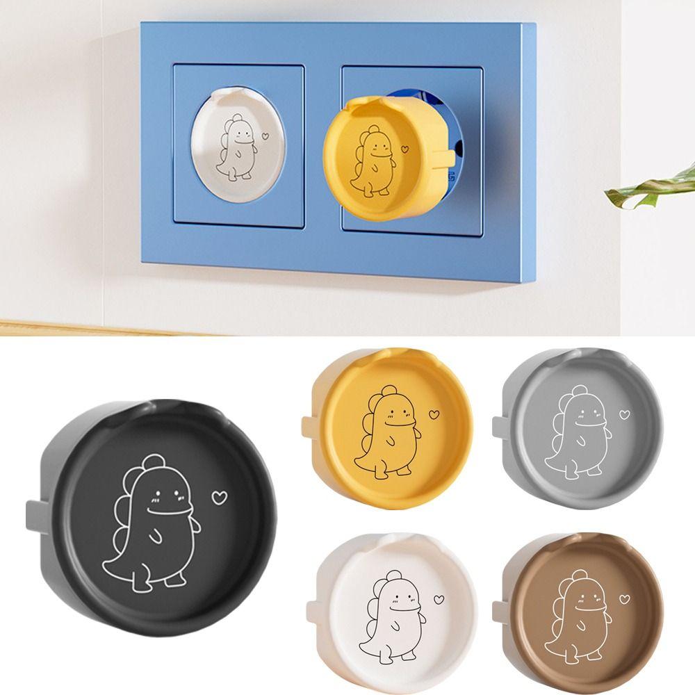 Dinosaur Pattern Power Socket Protection Dust Protection Cover  Baby Safety Protection
